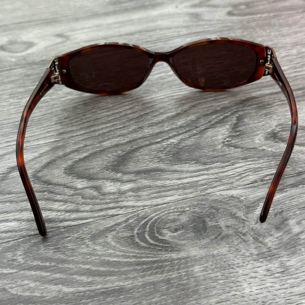Fendi Sunglasses Brown Tortoise Side Logos Gem